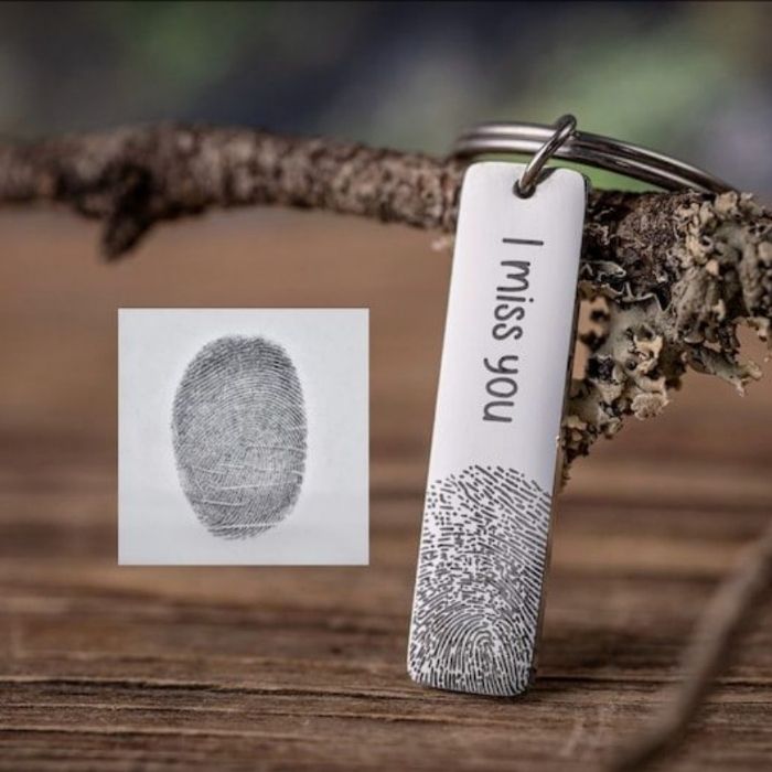 Fingerabdruck Schmuck - Schlüsselanhänger